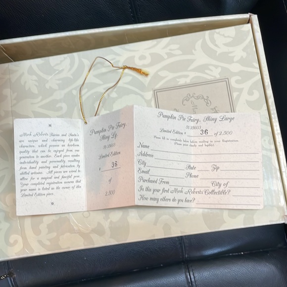 Mark Roberts Pumpkin Pie Fairy Shiny Large - Picture 14 of 16